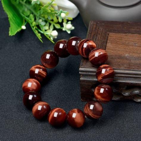 Natural Red Tiger's Eye Bracelet